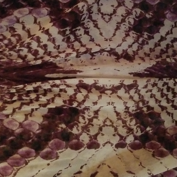 Purple and Gray Lightweight Blouse - Picture 4 of 5